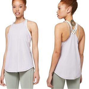 LULULEMON: Run Off-Route Tank in Iced Iris - Size 4